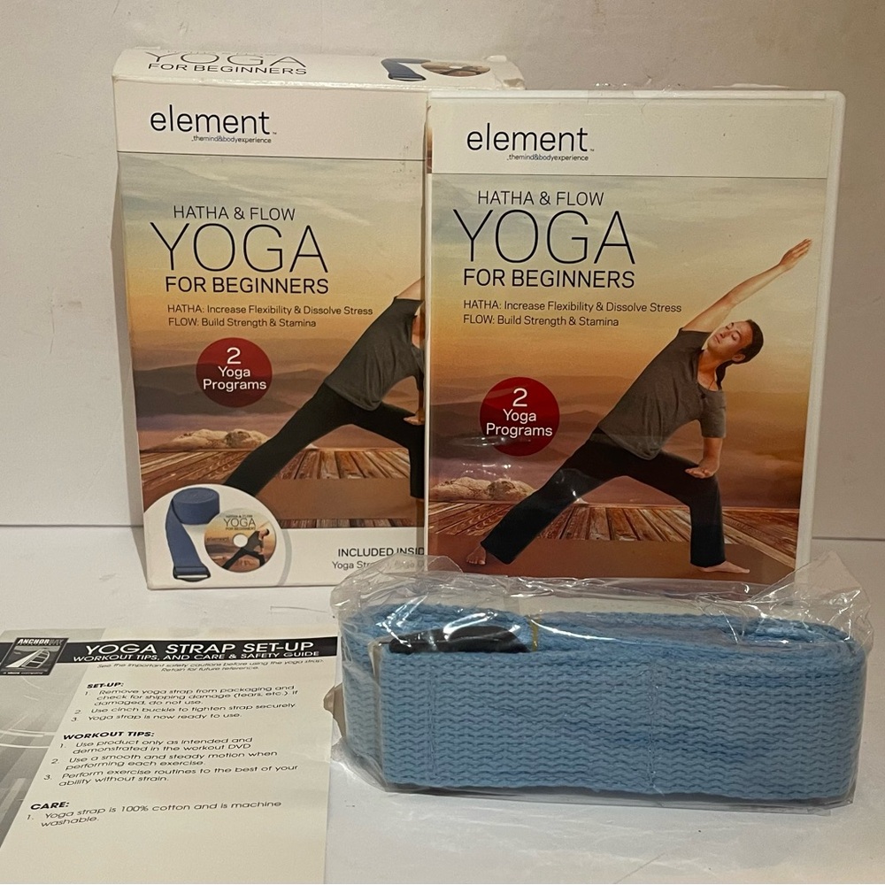 Element Yoga Beginners Set with Blue Strap